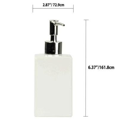 SQUARE CERAMIC SOAP DISPENSER - Image 2