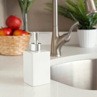 SQUARE CERAMIC SOAP DISPENSER - Image 3