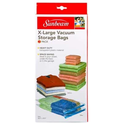 SUNBEAM 2PC VACUUM BAG X-LARGE