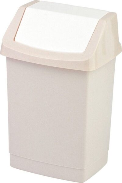 SWING TOP BIN BEIGE 25L CURVER