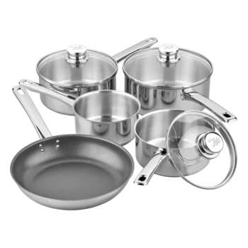 TALA PERFORMANCE 5PC S.S. COOKWARE SET (GLASS LID)