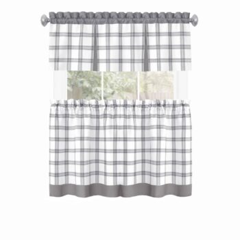 TATE TIERED VALANCE SET 58X36/58x14