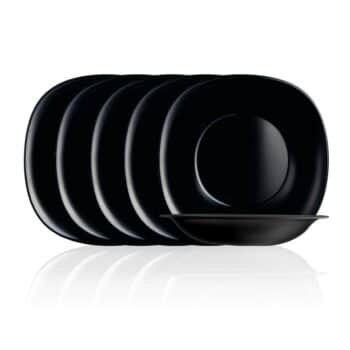 TEMPERED NEO CARINE BLACK SOUP PLATE 21CM - NEO CA