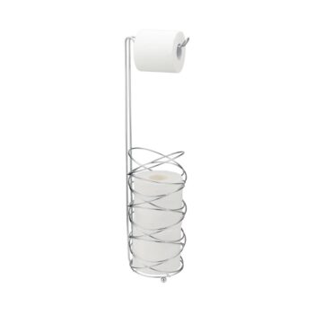 TOILET PAPER HOLDER SWIRL CHROME