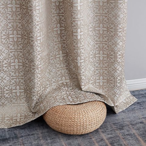 VENETIAN PRINTED BLACKOUT GROMMET CURTAIN 54"X84"