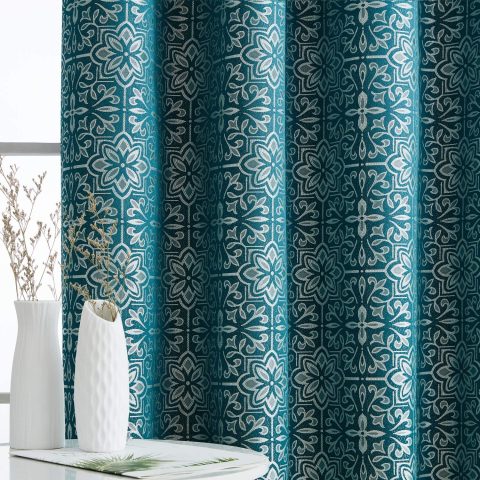 VENETIAN PRINTED BLACKOUT GROMMET CURTAIN 54"X84" - Image 3