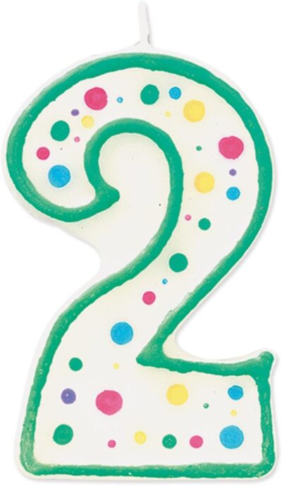 WILTON NUMERAL CANDLE 2