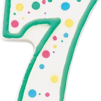 WILTON NUMERAL CANDLE 7