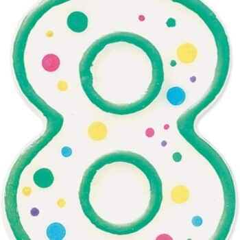 WILTON NUMERAL CANDLE 8