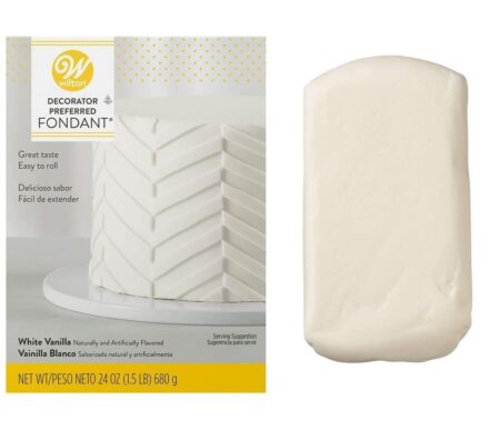 WILTON WHITE VANILLA WHITE FONDANT 2LB