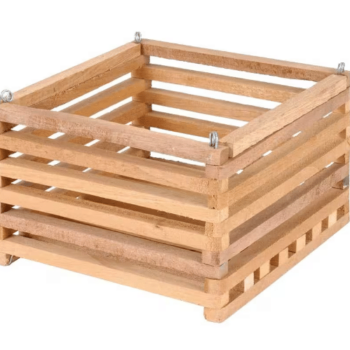 CEDAR WOOD BASKET 10" SQUARE ORCHID