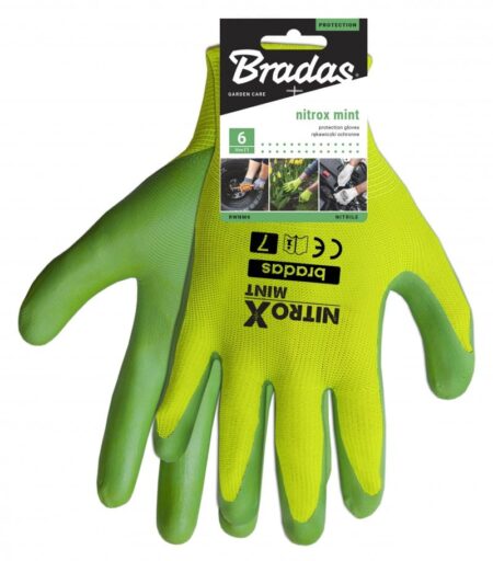 WORK GLOVES NITROX MINT SIZE 8 BRADAS - Image 2