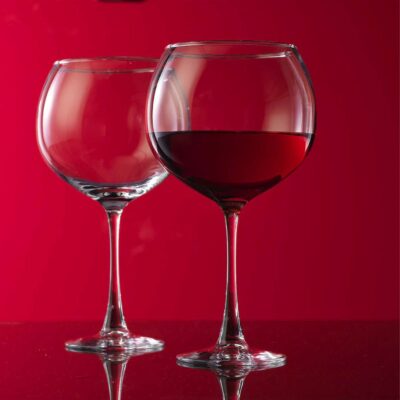 RED SERIES S/4 25oz BALLOON STEM WINE GLASS - Image 3