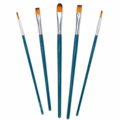 ROUND & FLAT BRUSH SET OF 5