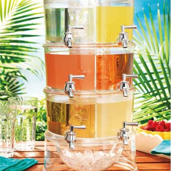 3PC STACKABLE BEVERAGE DISPENSER DEL SOL