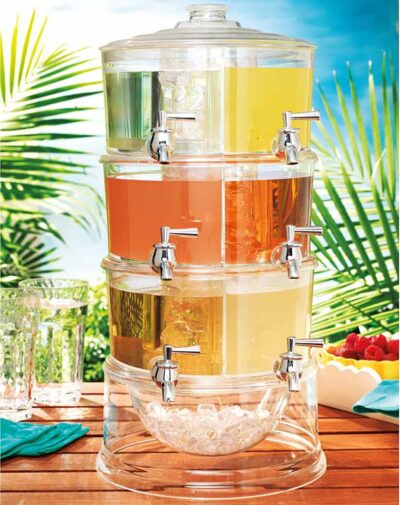 3PC STACKABLE BEVERAGE DISPENSER DEL SOL
