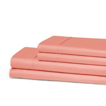 SHEET SET ANTI MICROBIAL CORAL TWIN