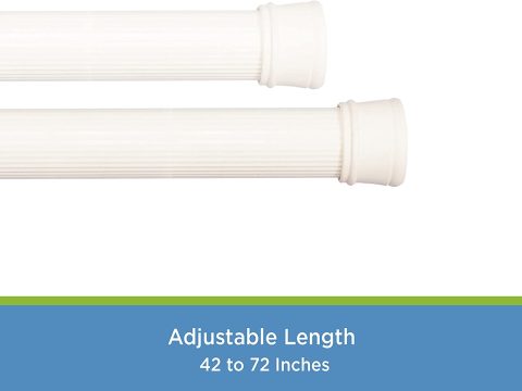 SHOWER ROD TENSION ALABASTER 42-72" - Image 2