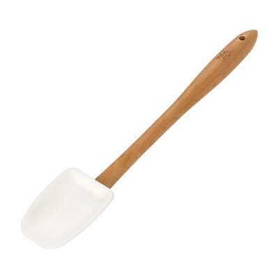 SILICONE SPATULA WHITE W/ WOOD HANDLE TALA