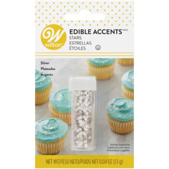SILVER STARS EDIBLE ACCENTS WILTON