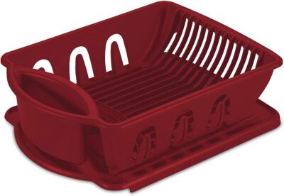 STERILITE DISH DRAINER RED