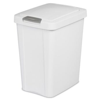 STERILITE GARBAGE BIN 7.5 GAL WHITE