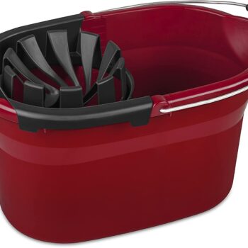 STERILITE MOP BUCKET 16.6L RED W/RINGER
