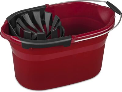STERILITE MOP BUCKET 16.6L RED W/RINGER