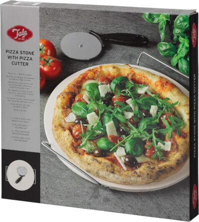 TALA 32CM PIZZA STONE WITH CUTTER - Image 2
