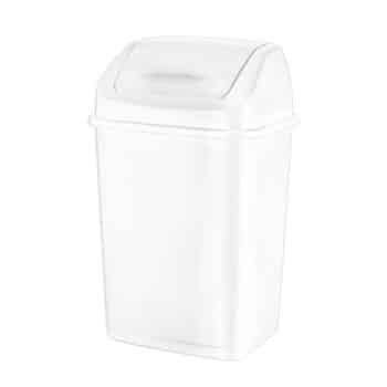 WASTEBASKET SWING TOP 26L LIMPUS WHITE