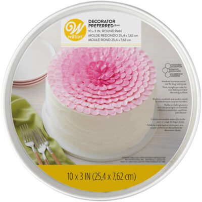 WILTON DECORATOR PREFERRED 10"X3" ROUND CAKE PAN