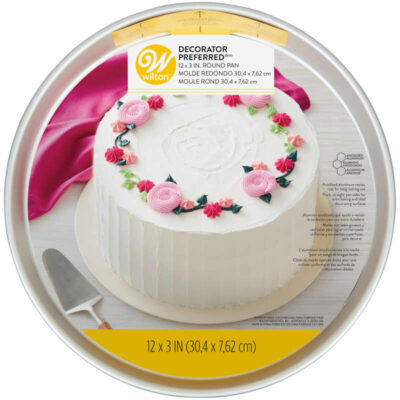 WILTON DECORATOR PREFERRED 12"X3" ROUND CAKE PAN