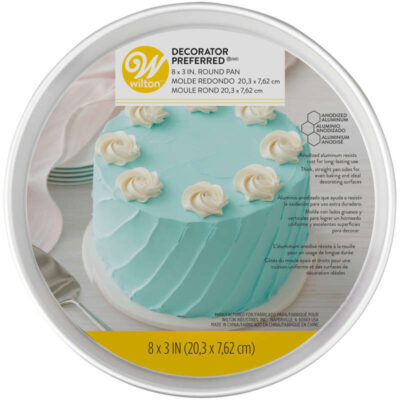 WILTON DECORATOR PREFERRED 8"X3" ROUND CAKE PAN