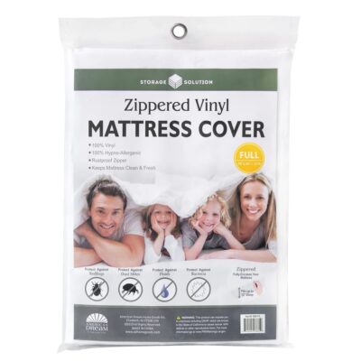 ZIP VINYL MATTRESS COVER FULL