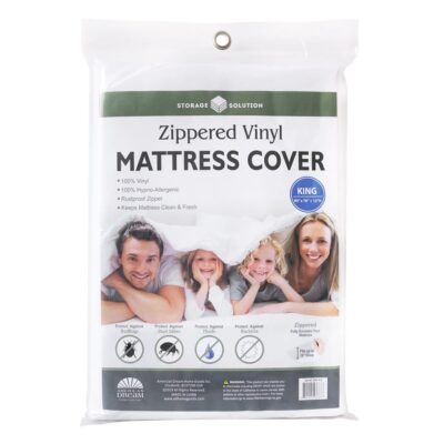 ZIP VINYL MATTRESS COVER KING